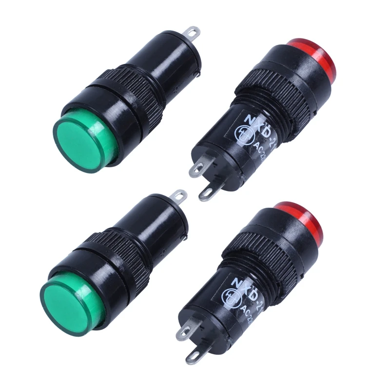 

AC 220 V 2 P Signaling Lamps Red Green Pilot Lights Bulb Indicator 24 Pieces