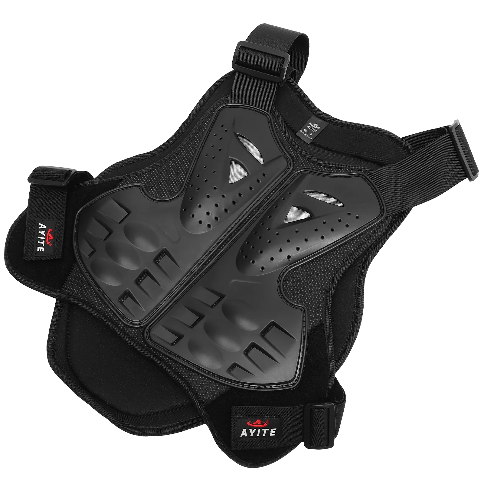 

Anti-collision Armor Kid Protective Vest Outdoor Sports Protective Gear Armour Vest for Riding Sports (Size M, Black)