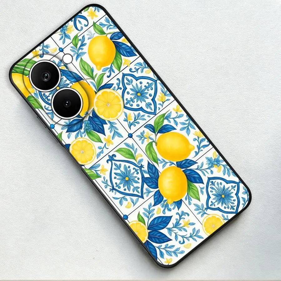 Чехол для телефона Xiaomi Poco F8 C71 C75 X3 X4 X5 X7 F1 M5 M3 M4 M7 C61 C50 F3 C85 с узором «Средиземноморский лимон» (art.: 3920daf84ebd2) - 3920daf84ebd2