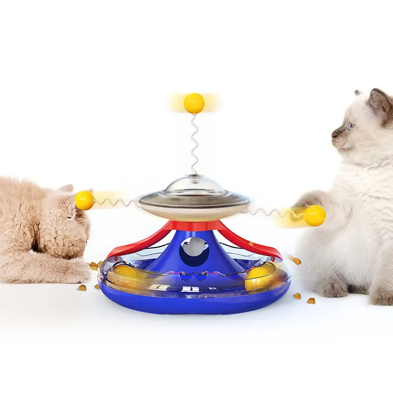 

Improve intelligence with sucker funny cat turntable toy pet windmill funnel cat sports training toy entertainment