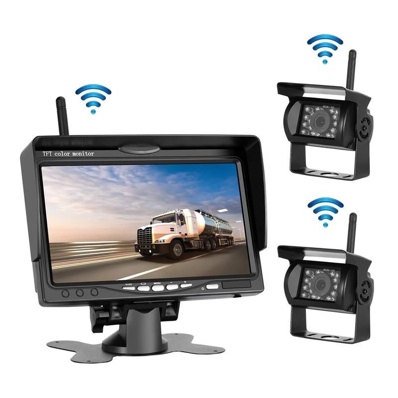 Vehicle Wireless Reverse Camera 2.4g Digital Wireless Truck Rear View Camera Security System for Rv Truck Bus Trailer Lorry 24v