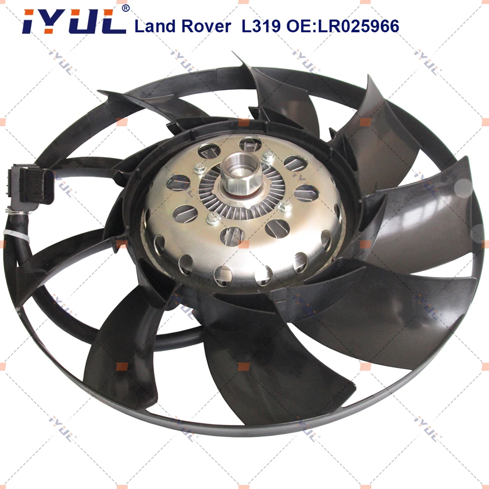IYUL Clutch fans assembly Cooling fan water tank Cooling fan Suitable for Land Rover DISCOVERY III IV L319 OEM LR025966