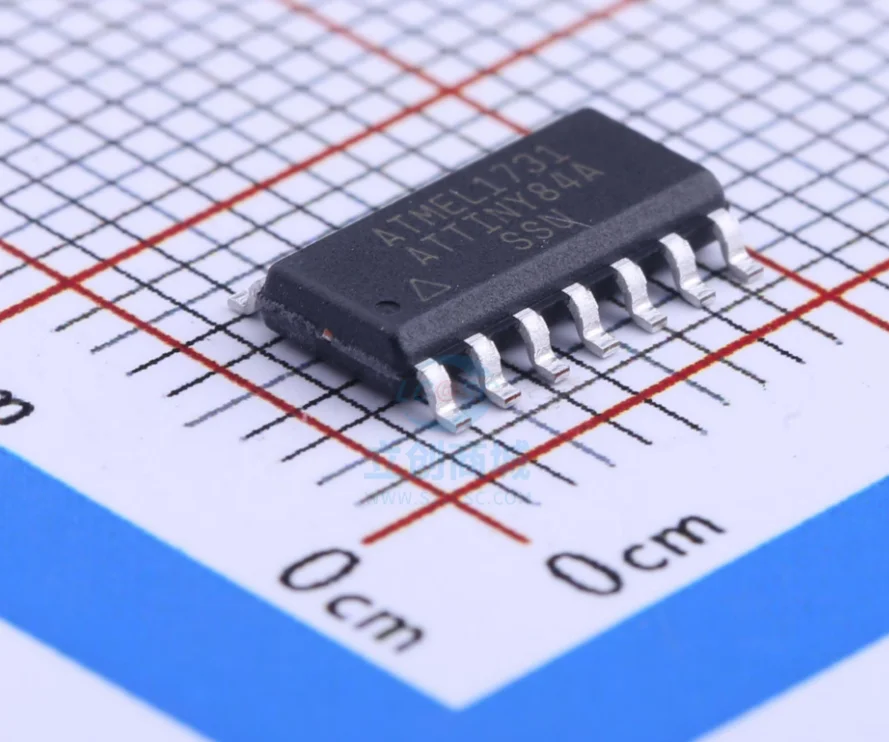 Microcontrolador de 8 bits da microplaqueta de ic do circuito integrado ATTINY84A-SSU attiny84a