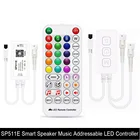 Умный динамик SP511E, светодиодный пульт управления для WS2812b WS2811, с двумя выходами, с голосовым управлением через приложение