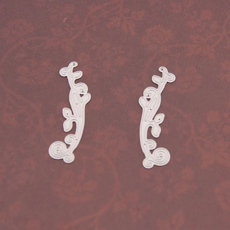 

2pcs Metal branch Cutting Dies Stencils for DIY Scrapbooking photo album Decorative Embossing DIY Paper Cards