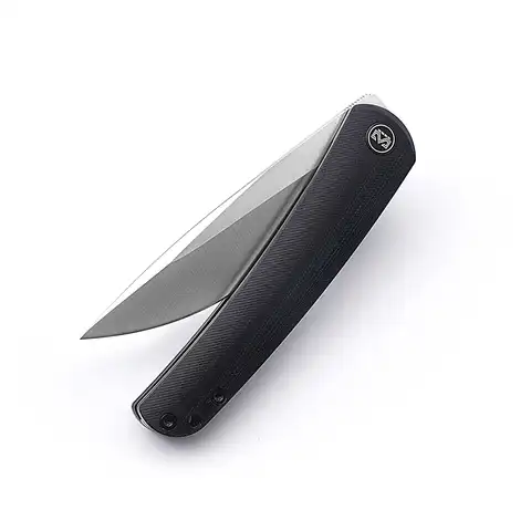 Ножи Miguron Akri Складной Нож С флиппером спереди 3,5 дюйма 14C28N полая шлифовка сатиновое лезвие рукоятка G10 Тактический карманный нож для выживан...