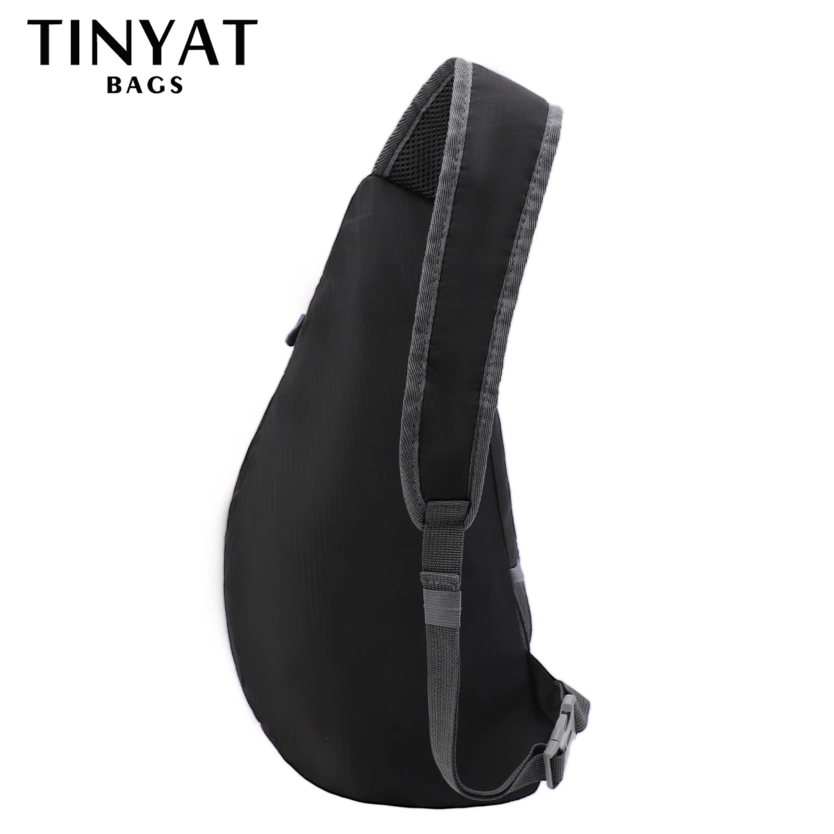 TINYAT Foldable Man Chest Bag Pouch Portable Crossbody Bags For Men Phone Money Shoulder Bag Husband Travel Party Sling Bags