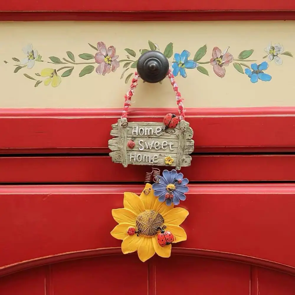 Подвесное украшение для двери дома открытки приветствия украшения из смолы сада