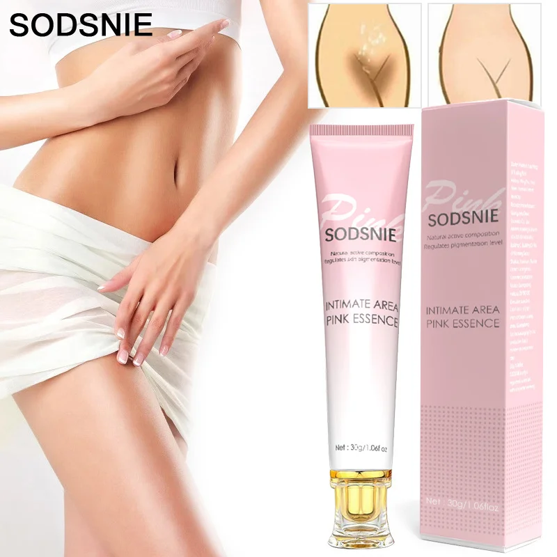 

Effective Whitening Intimate Area Pink Serum Care Private Parts Skin Remove Melanin Armpits Elbow Knee Body Dull Brighten Scrub
