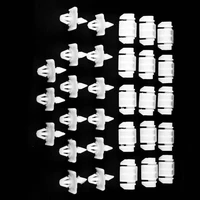 30pcs parts brackets clips planking for mercedes sacco 190 w201 w124 a124 s124 durable retainer fastener clip accessories white