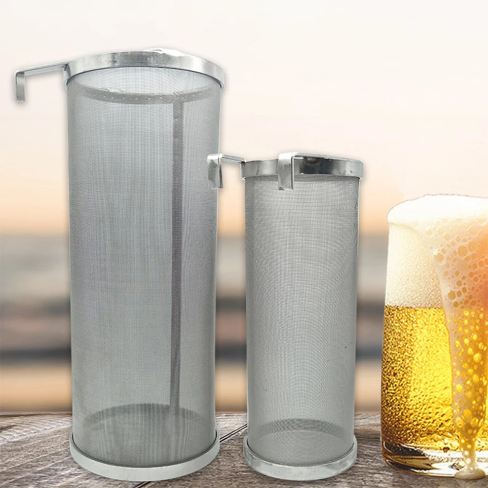 

Beer Brewing Hop Spider Mesh Filter Strainer Stainless Steel Portable Homemade Brew Beer Hop Mesh Filter Strainer With Hook