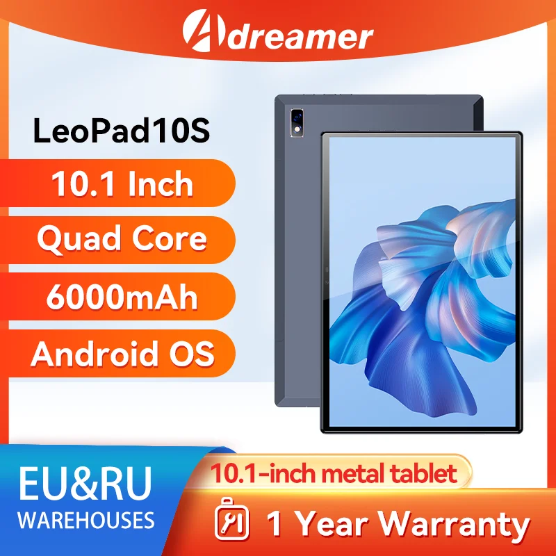 

Adreamer Tab Tablet 4GB RAM 32GB ROM Android 11 Tablets 10.1 Inch IPS Display 6000mAh WIFI 1280*800 Metal Tablet PC