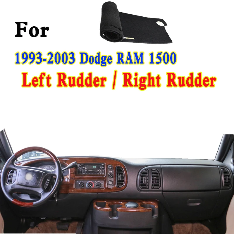 

For 1993-2003 Dodge RAM 1500 VAN Dashmat Dashboard Cover Instrument Panel Insulation Sunscreen Protective Pad