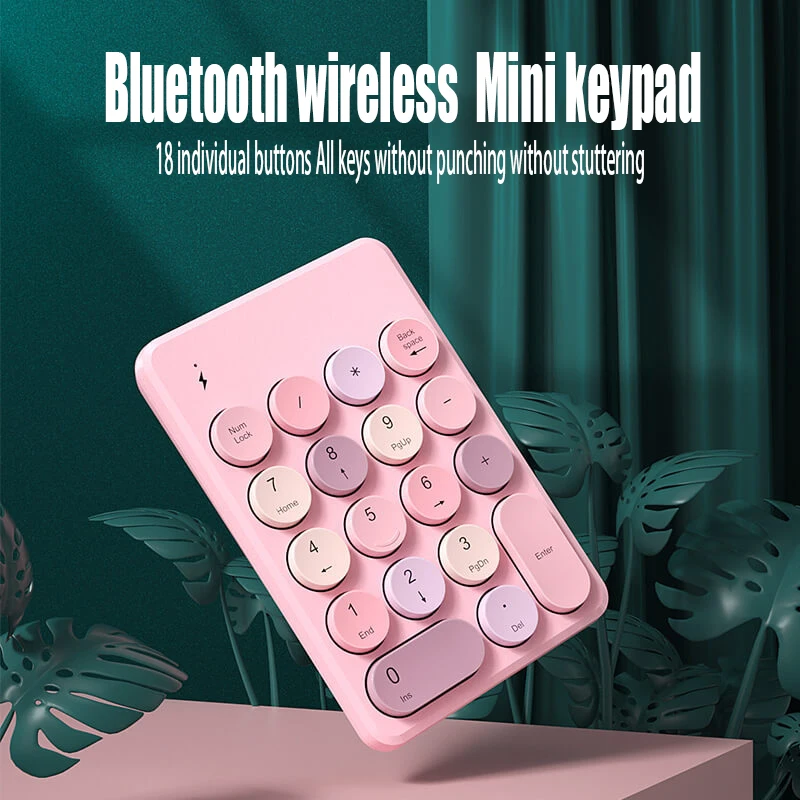 

Подарочная Беспроводная bluetooth маленькая цифровая клавиатура usb внешний кассир
