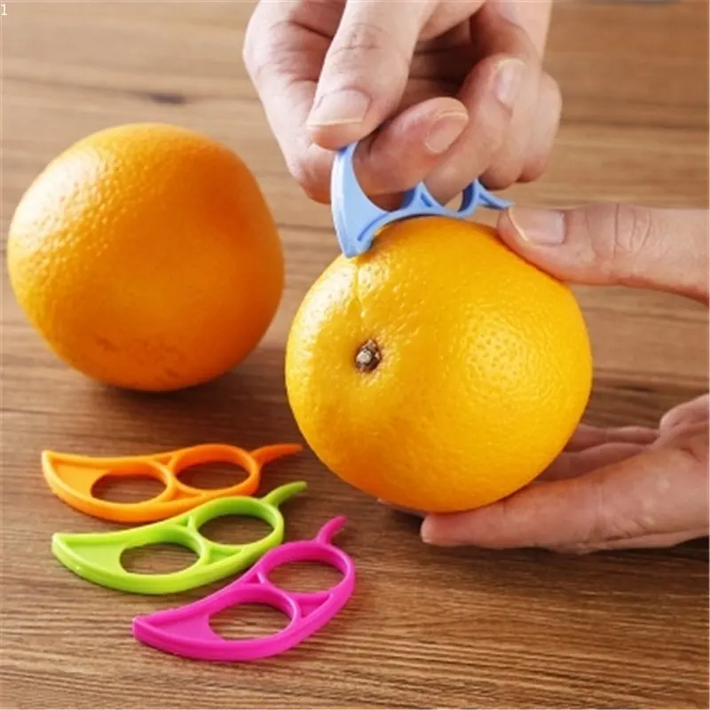 

Fruit Orange Peelers Portable Creative Lemon Oranges Peeler Slicer Stripper Easy To Use Open Citrus Tools Kitchen Gadgets