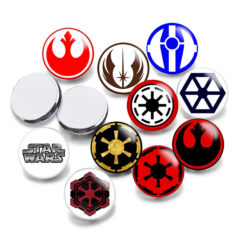 

Disney Star Wars Round Photo Glass Cabochon 12mm/20mm/25mm Demo Flat Back Making Findings S1411