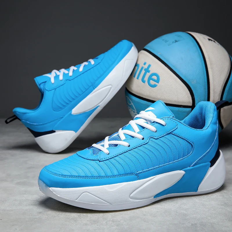 

2023 New Arrivals Mens Basketball Shoes Air Cushion Sports Shoes Outdoor Non-Slip Wearable Athletic Male Shoes Boys Sneakers