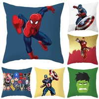 4545cm pillowcase disney spiderman captain america hulk iron man cartoon pillow case cartoon anime the avengers figure printing