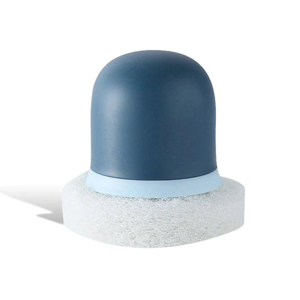 

Щетка для мытья посуды, впитывающий чистящий шарик с ручкой, ложки, скребок для удаления пятен, бытовой скребок, синий тип 2