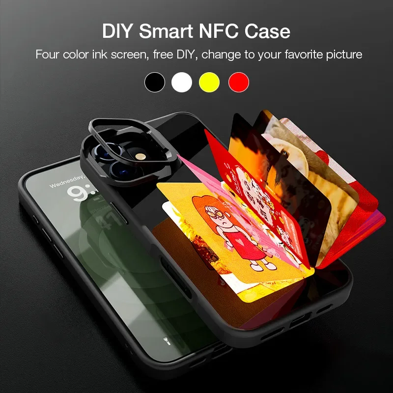 Чехол для телефона Smart NFC подходит для IPhone 15 14 13 Pro Max ...