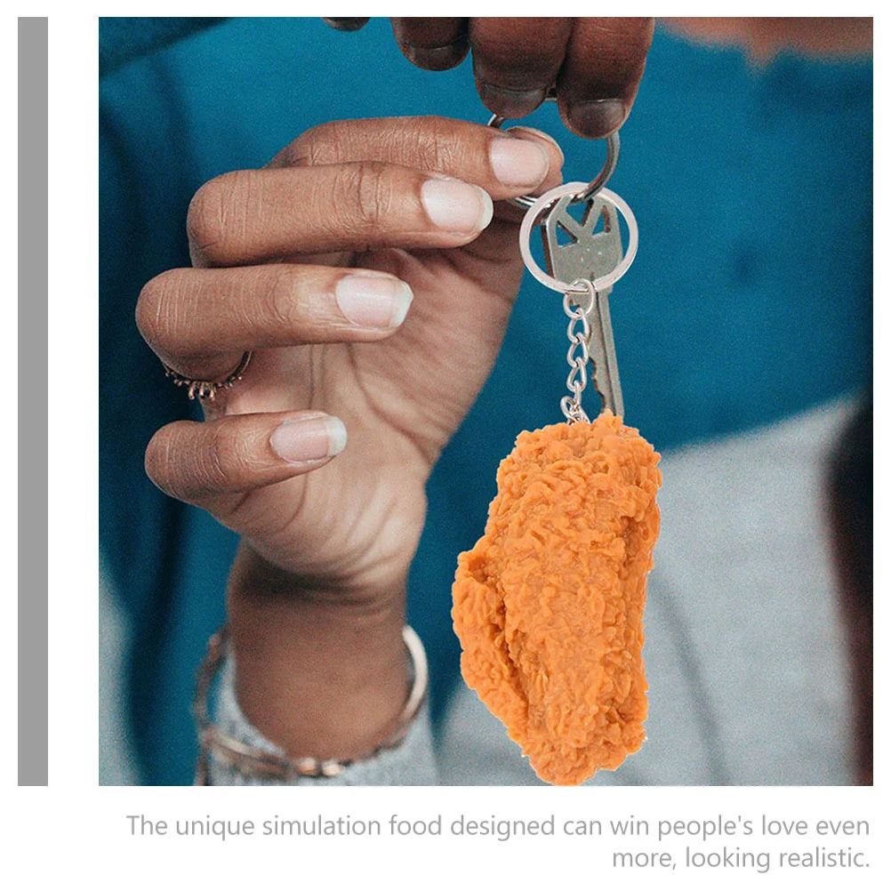 Подвеска на куриную ногу автомобильный брелок для ключей рюкзак с едой имитация