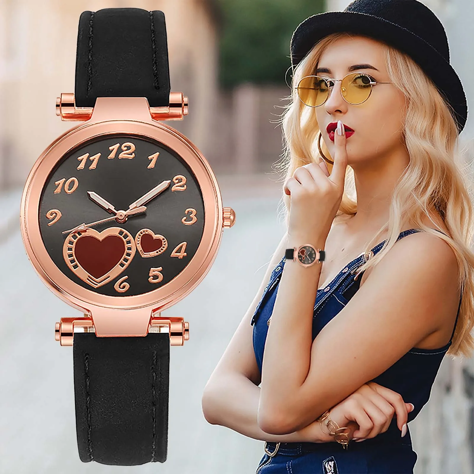 

Женские Аналоговые кварцевые наручные часы с кожаным ремешком