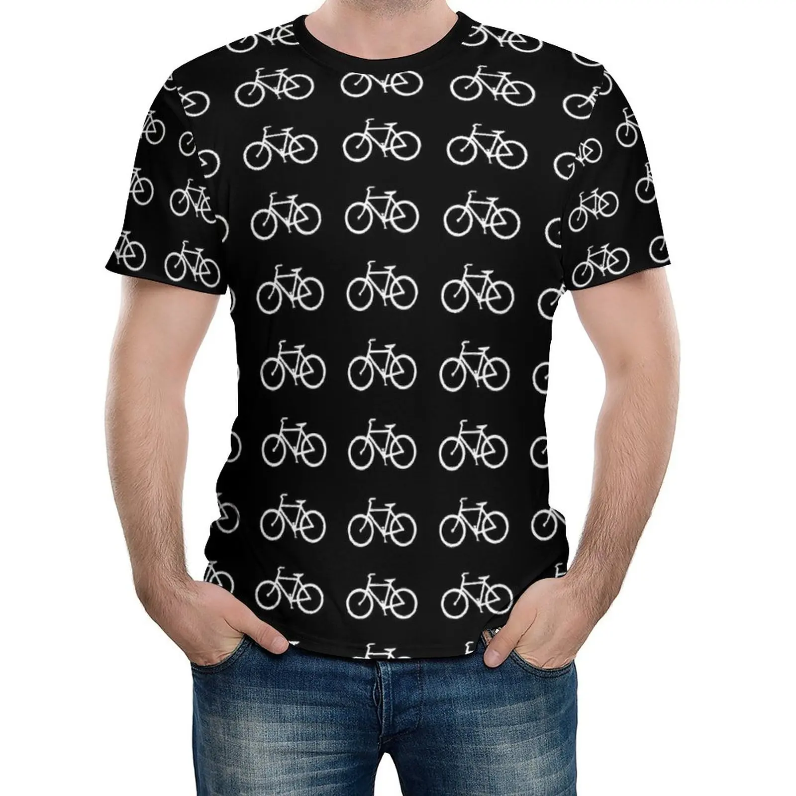 

Белая женская винтажная велосипедная трендовая футболка, футболка с коротким рукавом на заказ, недорогая летняя Веселая Футболка большого ...