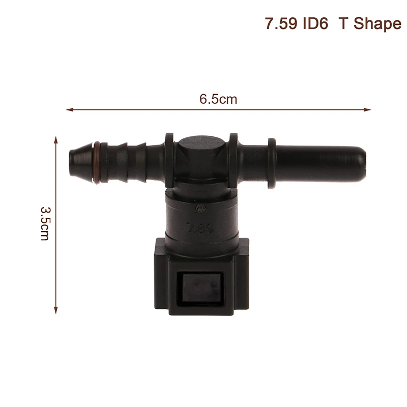 

7,89 ID6 Автомобильный топливный шланг Bundy Тройник Нейлоновый соединитель для мотоциклетного шланга Быстроразъемный соединительный разъем Автомобильные аксессуары