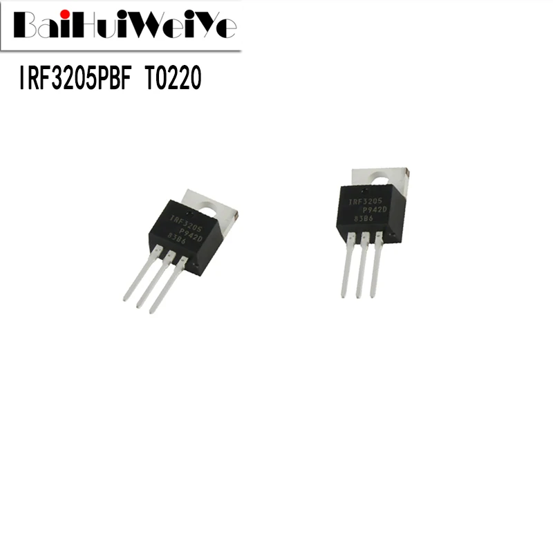 10 шт., транзистор IRF3205PBF IRF3205 55 в/100A TO-220 TO220, новый оригинальный чипсет MOSFET хорошего качества