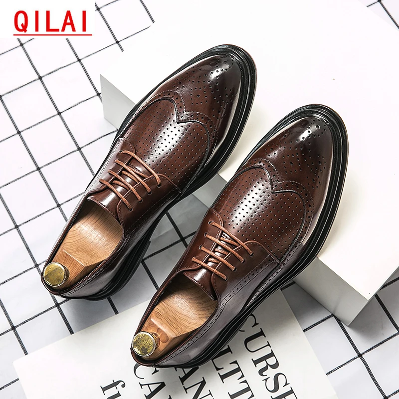 

Leather Men Shoes Luxury Trendy 2022 Casual Slip on Formal Loafers Men Moccasins Italian Black Male Driving Shoes Oxford 45 46