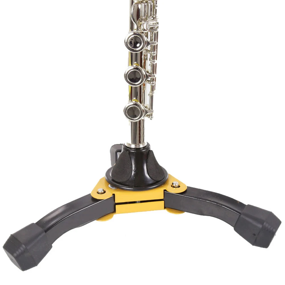

Metal Foldable Clarinet Tripod Stand Flute Holder Oboe Display Bracket Rest Rack Detachable Musical Instrument Placement Rack