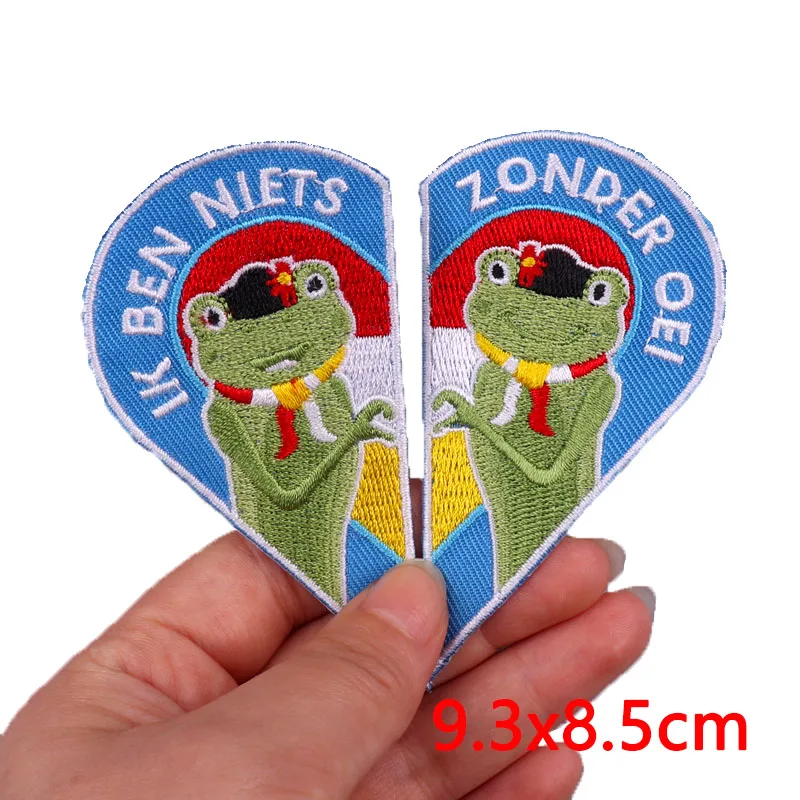 2025 Вышитая Нашивка 3D-лягушка Карнавальная Эмблема Экологически Чистый Швейный