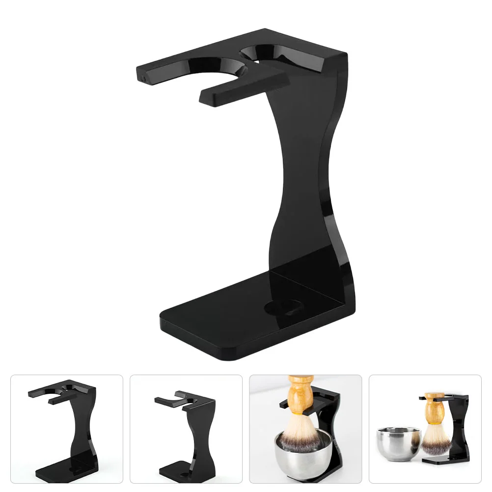 

Beard Brush Holder Stand Acrylic Shaving Tool Mens Shavers Face Back Shavers Storage Rack Display