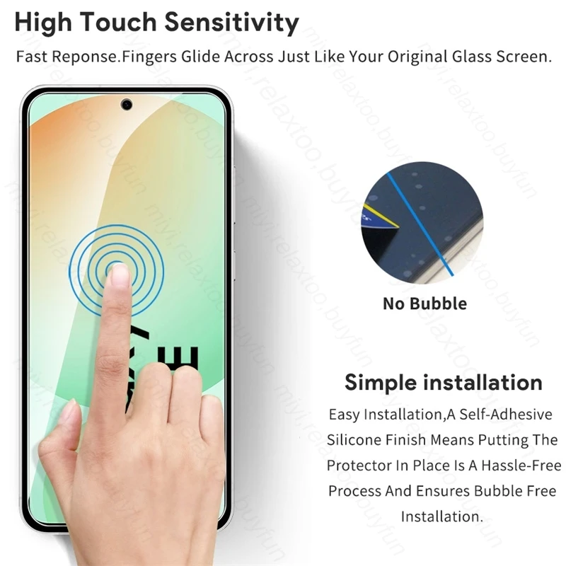 4 в 1 закаленное стекло для защиты экрана Samsung Galaxy S24 FE S24FE 5G Samung S 24 24FE 2024 SM-F721B 6 7