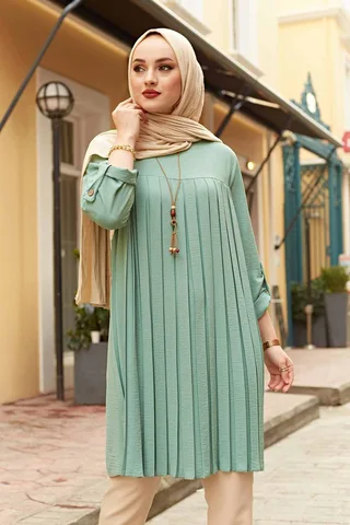 Плиссированная Блузка для девочек, рубашка, женский топ с регулируемыми рукавами, блузки для исламизма для мусульманских женщин, много цветов, мусульманская Мода для женщин
