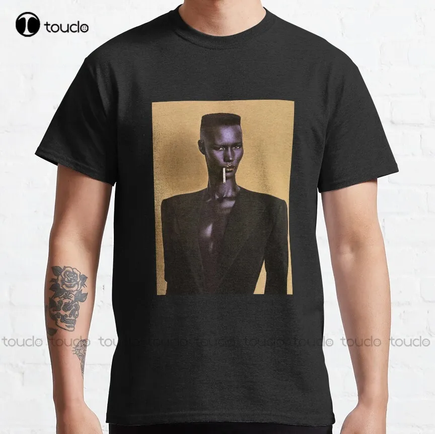 

Grace Jones Classic T-Shirt Christmas Gift Digital Printing Tee Shirts Xs-5Xl Fashion Tshirt Summer Streetwear Unisex