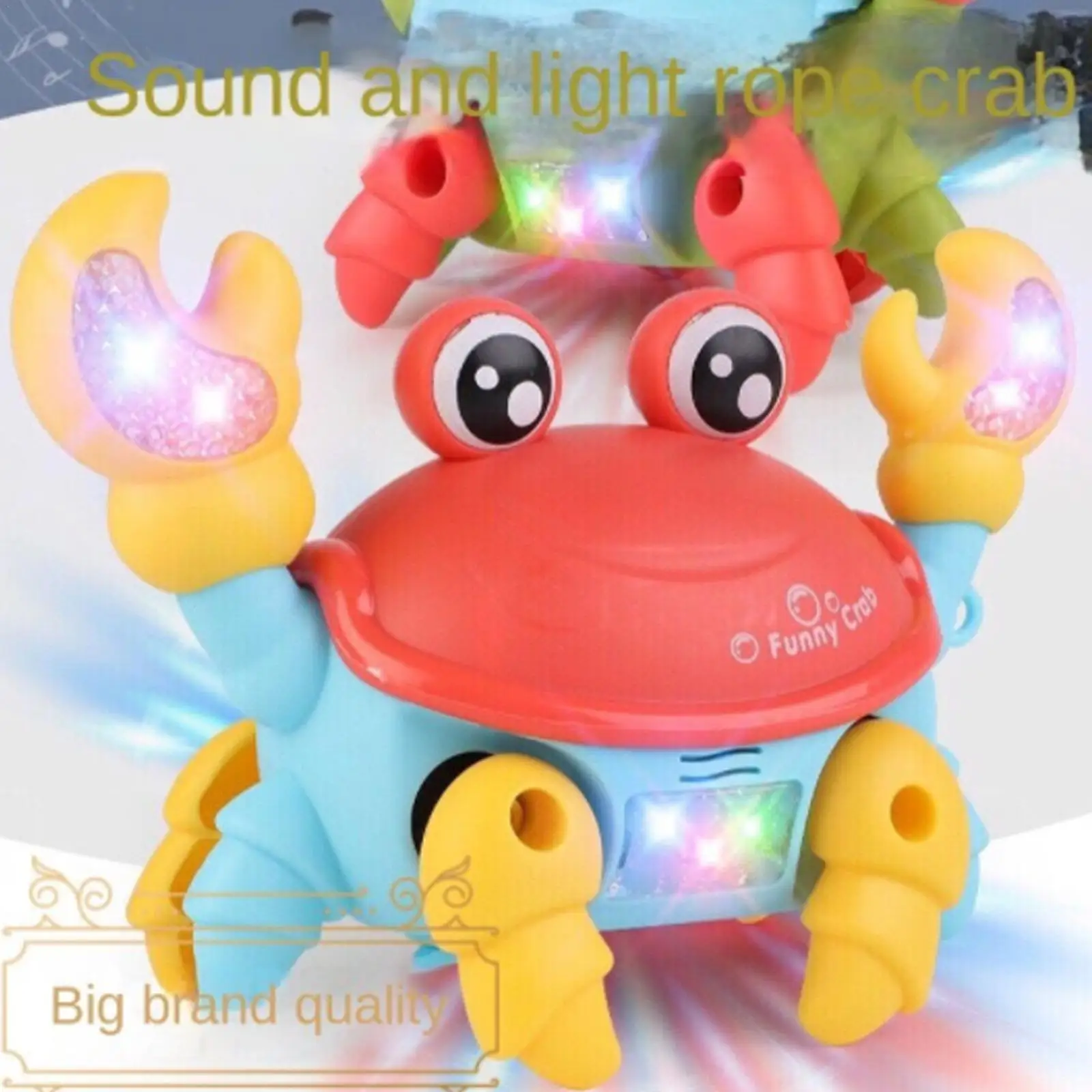 

Induction Escape Crab Rechargeable With Electric Leash Pet Musical Light Toys Children Toy Kids Interactive Toys Learn To Climb