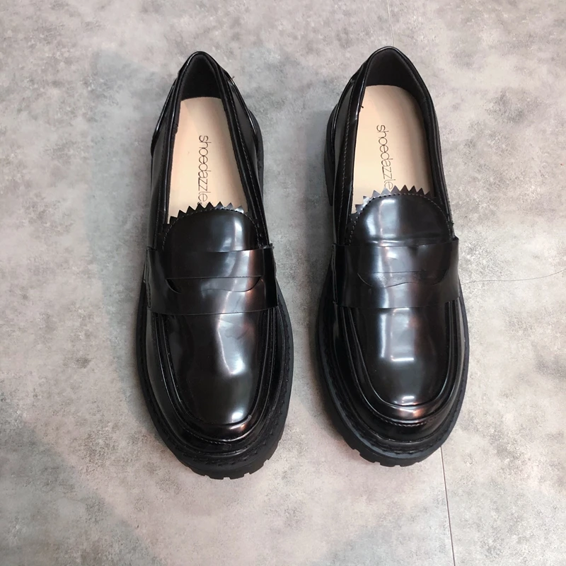 

Туфли-оксфорды женские с закрытым носком, мягкие лоферы, платформа, круглый носок, повседневная обувь, британский стиль