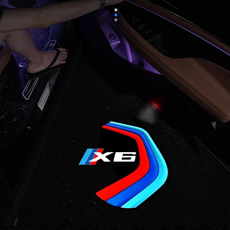 

2pc Led Car Door Light Laser Lamp Welcome Light Accessories For X1 X2 X3 X4 X5 X6 X7 E71 E72 F16 F86 E53 E70 F15 F85 E83