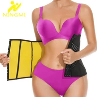 ningmi women waist trainer sweat band waist cincher trimmer for weight loss gridle slimming sauna belt corset top body shaper