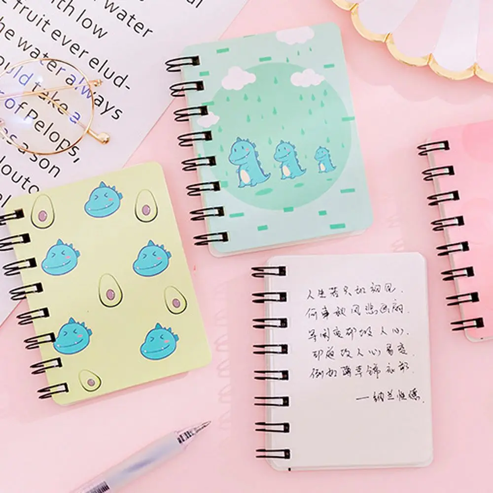 

Cartoon Cute Dinosaur A7 Coil Book Cute Student Mini Portable Note Book Pocket Notebook School Supplies