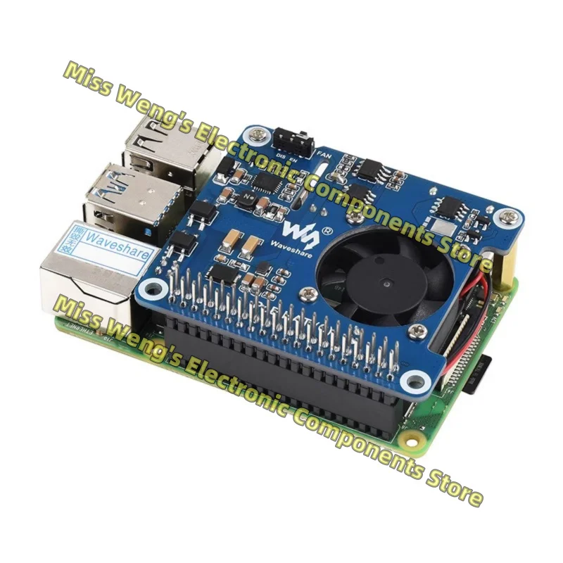 Raspberry Pi 3/4B POE Ethernet Плата расширения модуль поддерживает 802.3af/at сеть PoE HAT (C)