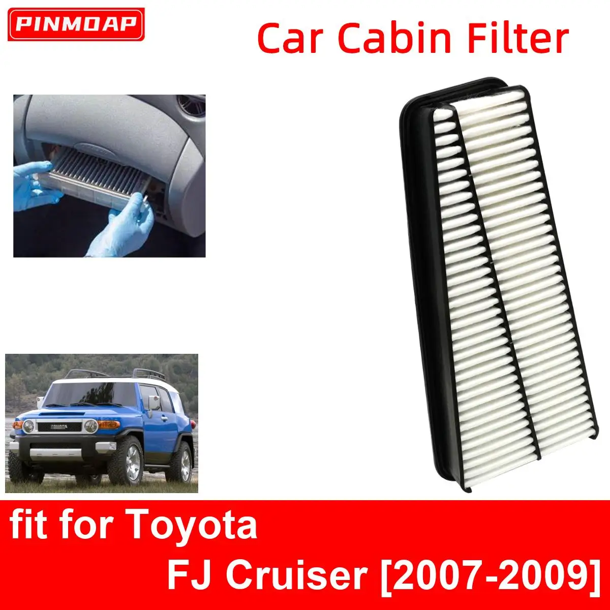 Воздушный фильтр салона двигателя автомобиля для Toyota FJ Cruiser 2007-2009 автофильтры