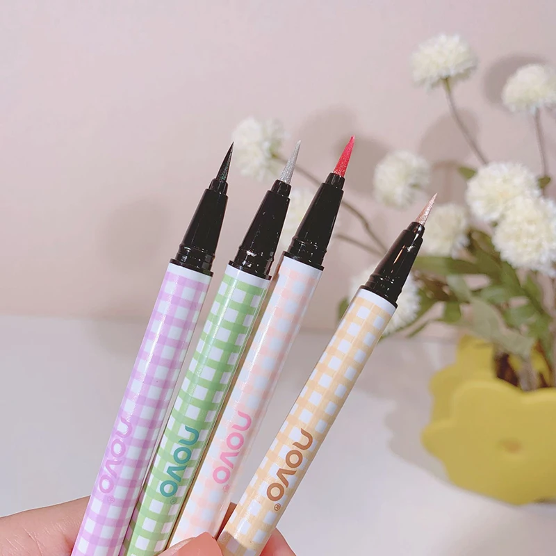 

Soft Smooth Eye Liner Highlighter Eyeliner 4 Colors Shimmer Glitter Highlight Pen Lying Silkworm Pen Brighten Sparkling Eyes