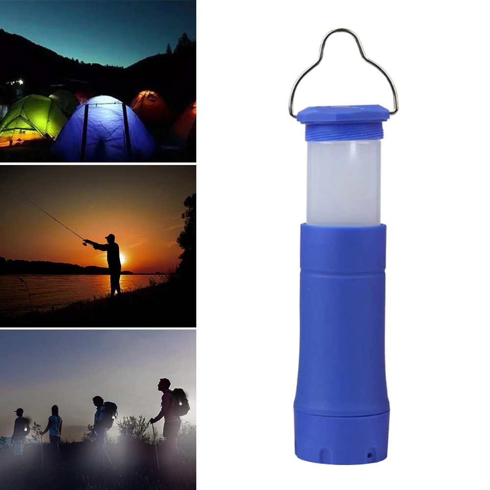 

2 in 1 LED Telescopic Camping Light Plastic Flashlight Handheld Household Appliances Portable Outdoor Hiking Tent Lantern