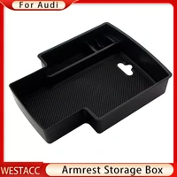 abs car center console storage armrest box for audi a4 a5 b8 s5 2009 2016 case tray container organizer accessories