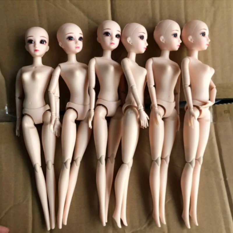 1/6 3d шарнирная кукла Jonits фигурка голой белой кожи красочные кудри с длинными