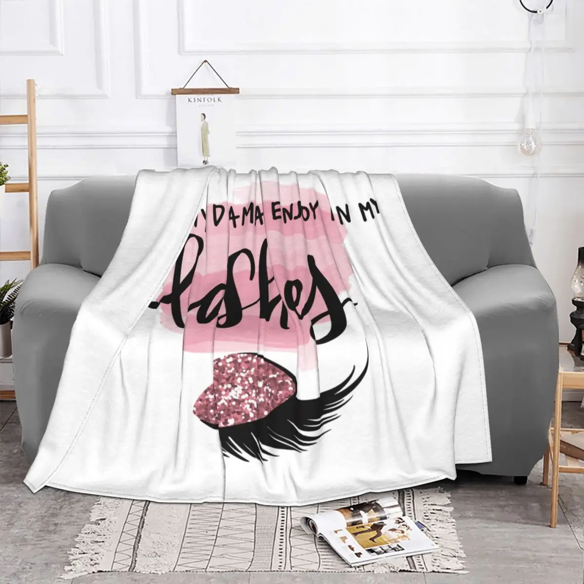 Накладные ресницы с закрытыми глазами одеяла длинными ресницами флисовое