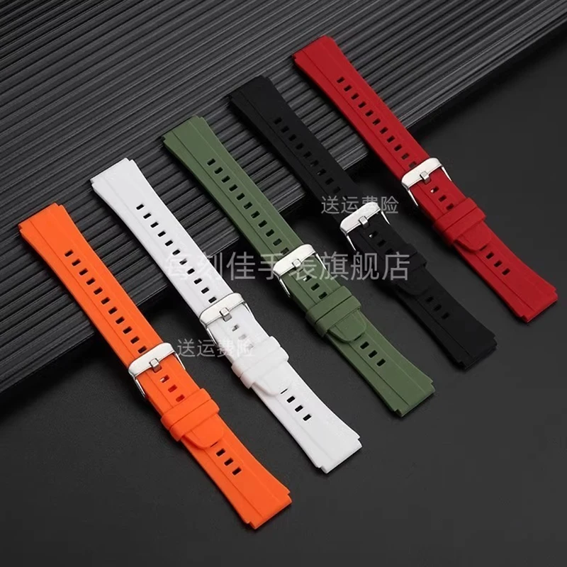 Фото Для Casio 3299 AE1200 AE-1200 AE-1200whAE-1300 A158/159 a168w/A158W GW400 F91W быстросъемный резиновый силиконовый ремешок для часов 18 мм №5