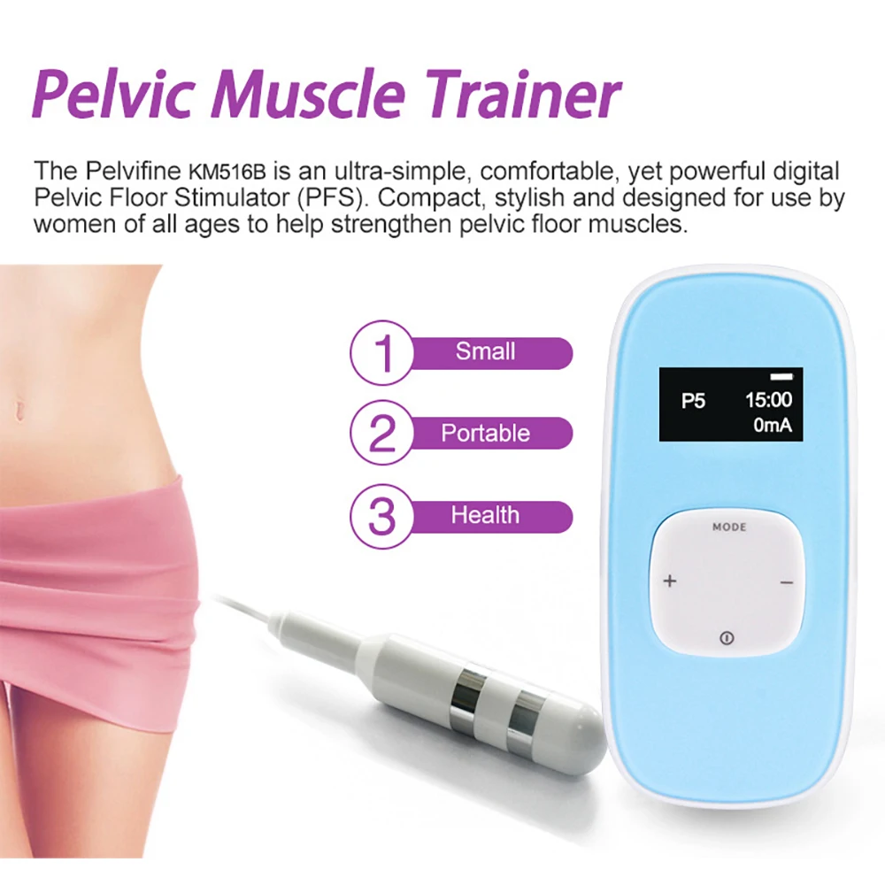 

TENS EMS Pelvic floor Muscle Stimulator Vaginal Trainer Kegel exerciser Women improve incontinence intimate sensation Tighten